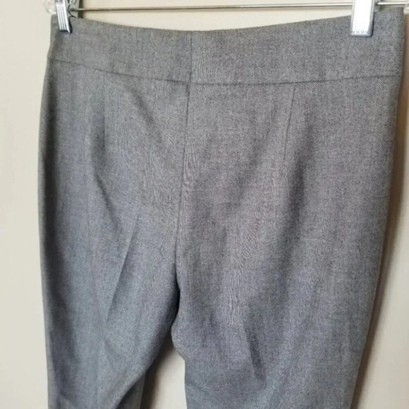 Akris Wool Grey Dress Pants Trousers Straight Leg 6 - Picture 4 of 10